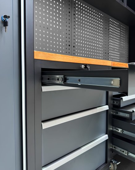 Werkstatteinrichtung SET 11 Teile - RETTER Schranksystem RTX1100 | 3240 x 500 x 2040 mm