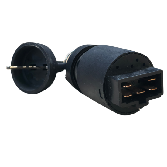 Preview: Zündschloss mit Schlüssel und Steckanschluss für Minibagger mit Dieselmotoren inkl. 2 Schlüssel