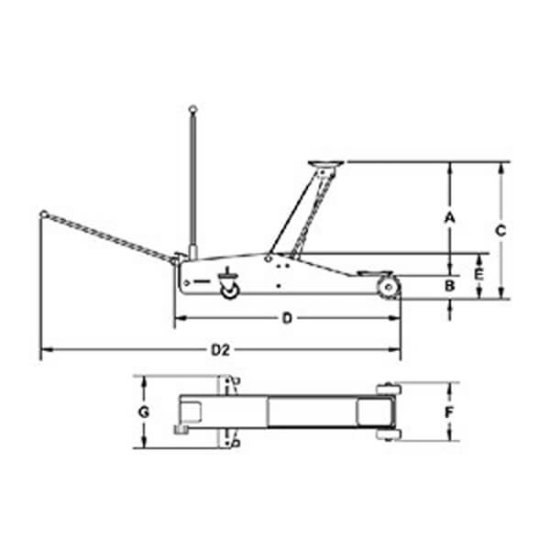 Wagenheber Rangierwagenheber 3000kg