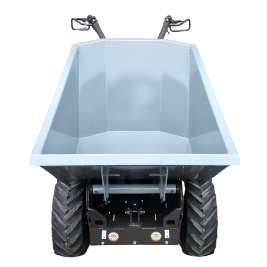 AGROX Elektro-Allrad-Dumper 500kg, Lithium-Akku und hydraulische Knicklenkung