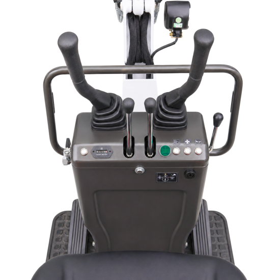AGROX Austria Edition X-06 Benzin-Minibagger 640 kg mit Schaufelpaket – kompakter Kettenbagger mit Loncin G300FA Motor, Schutzdach