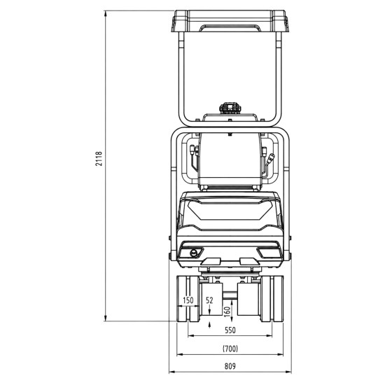 AGROX Austria Edition X-06 Benzin-Minibagger 640 kg mit Schaufelpaket – kompakter Kettenbagger mit Loncin G300FA Motor, Schutzdach