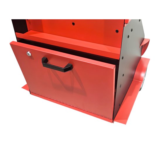 Diagnosewagen mit Rollladenklappe - RT-403 Multifunktionswagen RETTER | Universal-Laptopwagen fahrbar