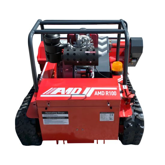 AMD-R100 Ferngesteuerter Diesel-Rasenmäher mit Raupenantrieb – 1000 mm Schnittbreite