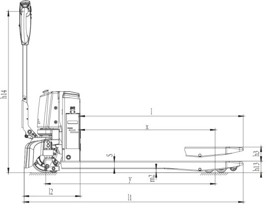 Elektrische Ameise – Gabelhubwagen 1500 kg Tragkraft, 110 mm Hubhöhe – CBD15W-II