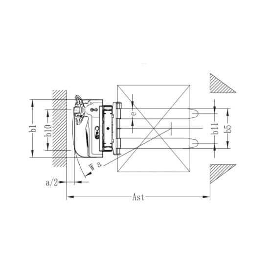 Vollelektrischer Stapler 1.5T × 3,5 m Hubböhe mit Duplexmast | CDD15R-EN