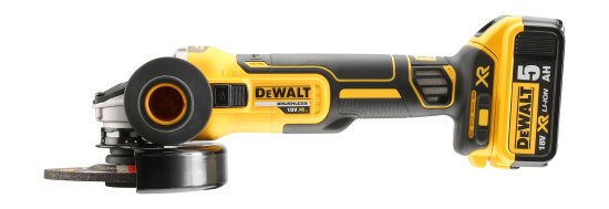 Preview: DeWalt DCG405P2-QW 18V XR Akku-Winkelschleifer 125 mm bürstenlos inkl. 2x 5Ah
