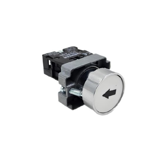 Druckschalter für Scherenbühne – Selbst-Rückstellend, Pilzkopf, 22 mm