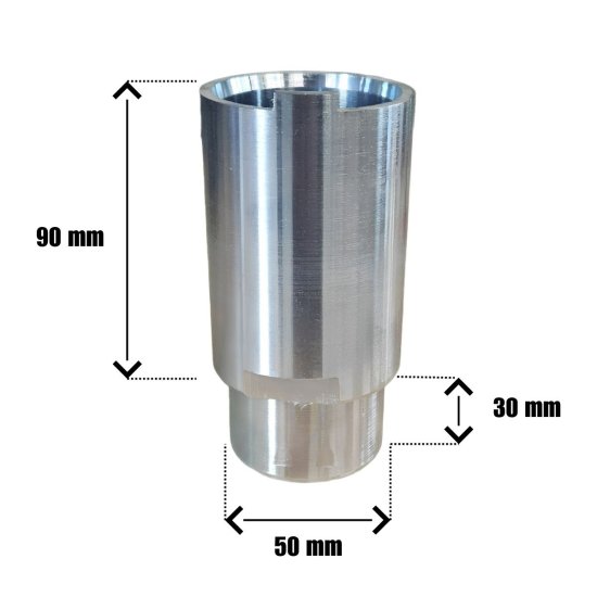 Steckadapter Transporterhöhungen für 2 Säulenhebebühne 120 mm - Ø50mm