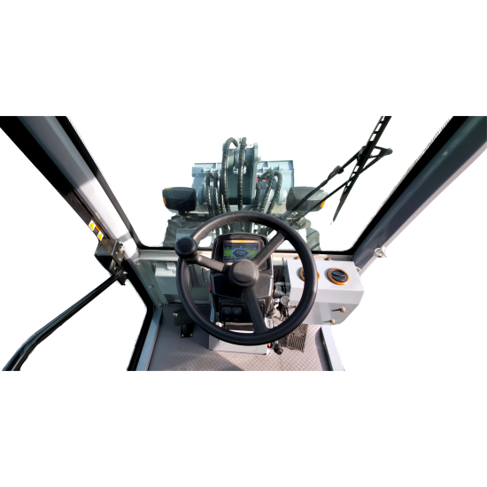 AGROX OX1090 Hoflader – 18,2 kW Kubota-Motor, 1200 kg Nutzlast, Komfortkabine, Euro-Aufnahme & Joysticksteuerung