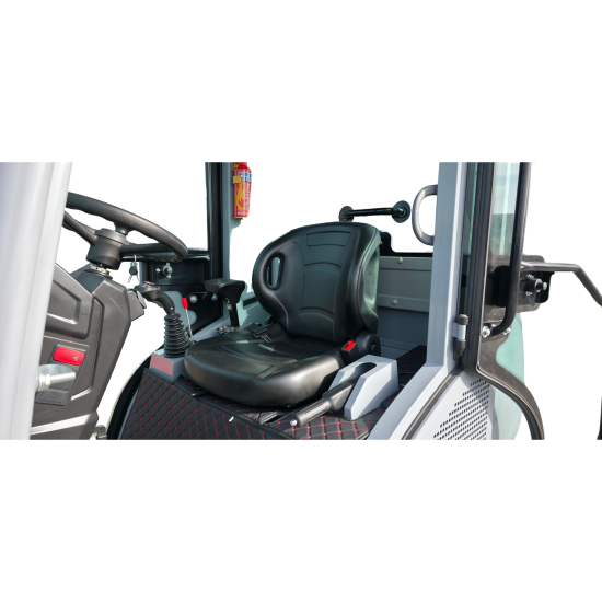 AGROX OX1090 Hoflader – 18,2 kW Kubota-Motor, 1200 kg Nutzlast, Komfortkabine, Euro-Aufnahme & Joysticksteuerung