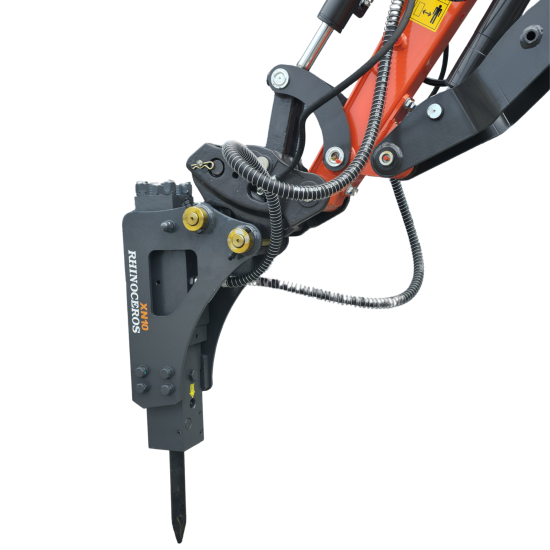 Preview: Hydraulikhammer für Minibagger inkl. Servicekit und Hydraulikzubehör | XN10