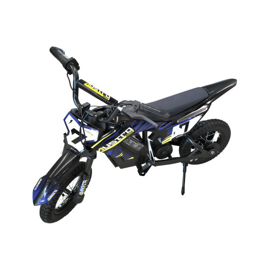 Preview: Kinder Elektro Crossbike Austro Moto CB12 - 300W 36V Lithium, 12 Zoll, bis 25 km/h, Blau/Grün | HIGHPER