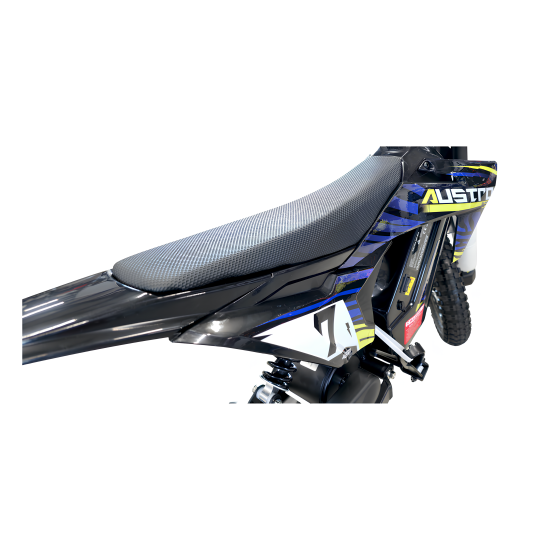 Kinder Elektro Crossbike Austro Moto CB12 - 300W 36V Lithium, 12 Zoll, bis 25 km/h, Blau/Grün | HIGHPER