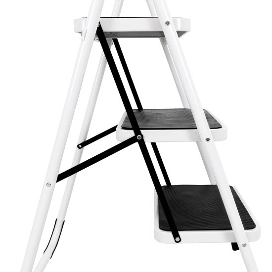3-Stufen-Stahlleiter 1100 x 460 x 705 mm - max. 150 kg belastbar - HAUSMARKT