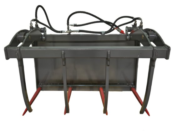 Krokodilgebiss Greifschaufel mit Zange – für Hoflader | 85 cm Öffnung