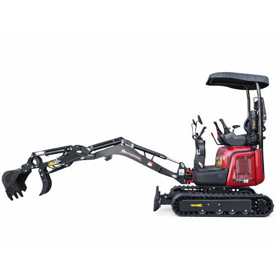 Rhinoceros XN13 Pro Diesel 1.3 t Minibagger - 14 PS, 3 Zylinder mit Kubota D722 Dieselmotor und Lastdruck-Meldesystem