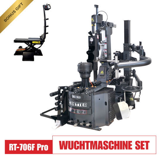 RT-706F Pro Reifenmontiermaschine - SET Auswahl Wuchtmaschine