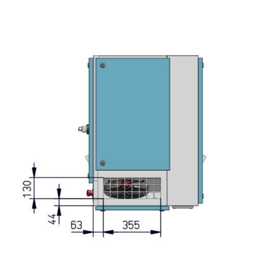 Stationärer 270l Kolbenkompressor mit Kältetrockner AIRPROFI 703