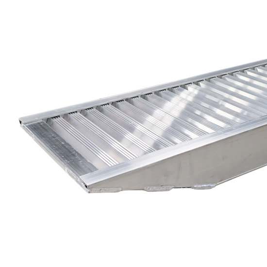 RETTER Premium Alu Auffahrrampe 250 cm - 2800 kg Tragkraft Schwerlast Verladerampe für Baumaschinen, ATVs & Anhänger - RTY9343
