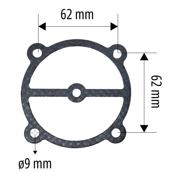 Preview: RETTER Dichtung für Ventilplatte oben – passend für Kolbenkompressor RT3100