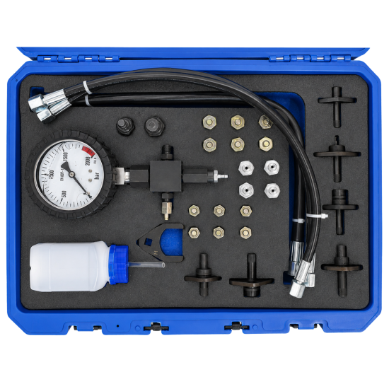 Preview: RETTER Diesel-Hochdruckprüfgerät mit Manometer und Adapter-Satz