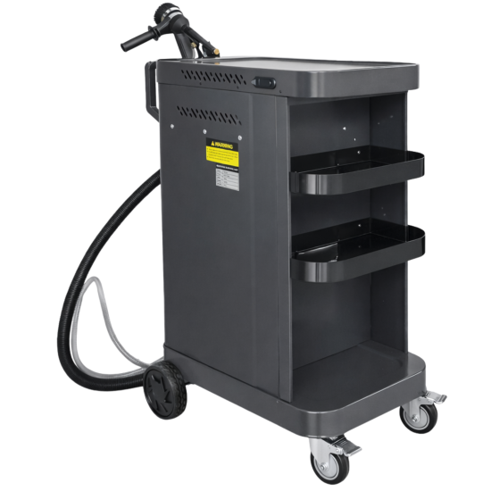 RETTER Drucksandstrahler mit Staubsauger 30L 1200W mobil inkl. Absaugung