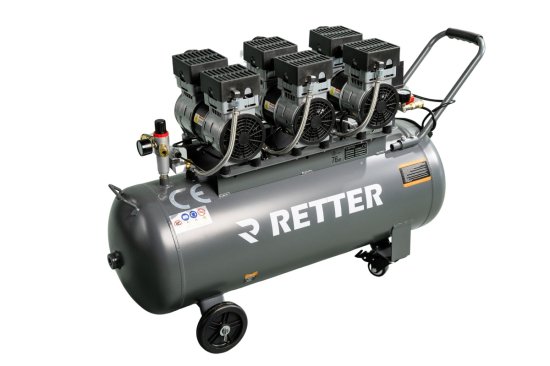 RT1100 Flüster Kompressor 100 L / 8 Bar