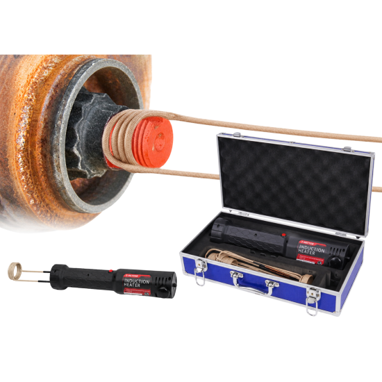 Preview: RETTER Induktionsheizgerät 1300W Set mit Koffer - Induktionsheizer-Bolzenentferner zum Entfernen von Bolzen und Muttern