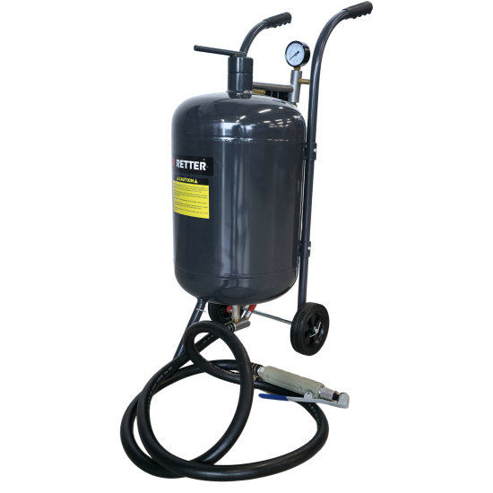 RETTER Mobiles Sandstrahlgerät 32L mit Druckkessel - RT-T1010