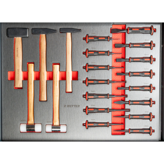 RETTER R12 - Werkzeugwagen mit Werkzeug und 7 Schubladen