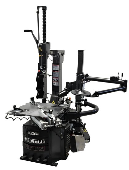 Montiermaschine RT-706D Pro mit Booster System, 2 Geschwindigkeiten und Felgenspannung bis 28 Zoll inkl. Luftbooster | RETTER