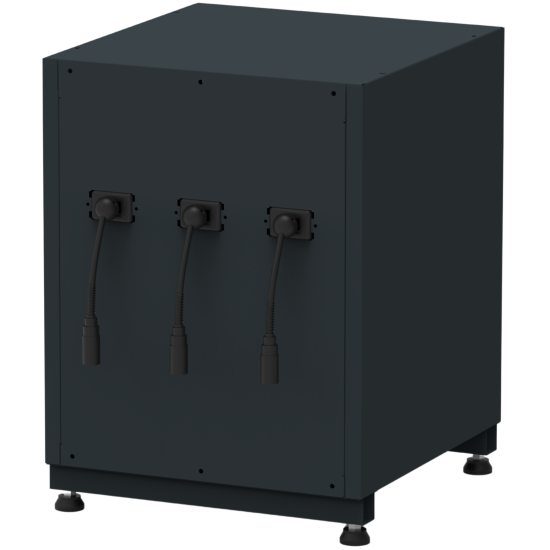 Schlauchaufroller-Unterschrank 3-in-1 Luft / Elektrik / Wasser – 680 × 700 × 910 mm | RETTER RTX-5000