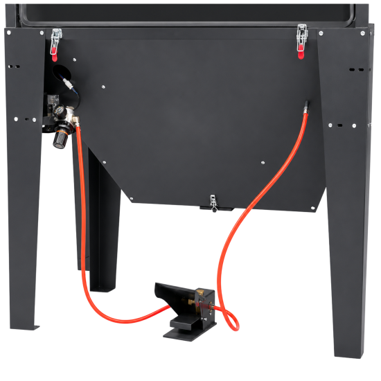 Preview: RETTER Sandstrahlkabine 420 Liter mit Absaugung, Fußpedal und LED-Beleuchtung - SBC420