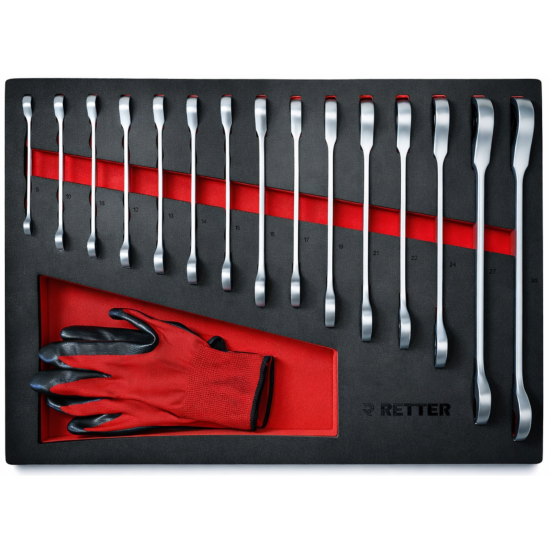 RETTER Werkzeugwagen R2 mit 7 Schubladen und inkl. Werkzeug 255-tlg.