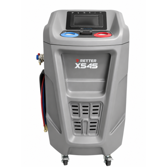 RETTER RTC-545 vollautomatisches Klimaservicegerät R134a mit 7-Zoll-Touchscreen, Rückgewinnung, Vakuum und Befüllung für Kfz-Klimaanlagen