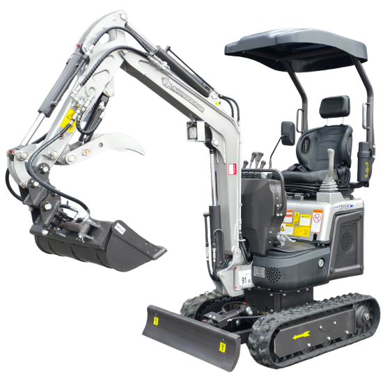 Preview: NEU Rhinoceros KS10-8 Mini-Bagger - Kompakt, leistungsstark 10 PS