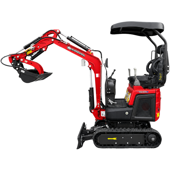 Preview: NEU Rhinoceros KS10-8 Mini-Bagger - Kompakt, leistungsstark 10 PS
