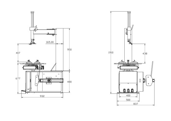 RTM 706B Reifenmontiermaschine 24 Zoll