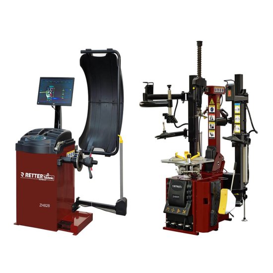 Set: Reifenmontier- ZH650S max 26 Zoll & Wuchtmaschine ZH828