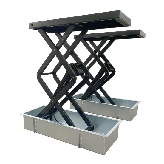 Einbau-Stahlwanne 1-tlg. für Unterflurmontage der Profi Scherenhebebühne RT-FW3500 (3,5 t)