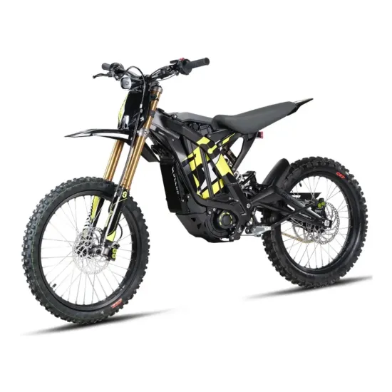 SURRON Light Bee X Offroad in Schwarz, schräge Vorderansicht
