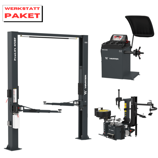 Preview: WARTER Werkstatt Ausrüstung im PAKET | Hebebühne & Reifenservice SET - Expert Paket Preview: WARTER Werkstatt Ausrüstung im PAKET | Hebebühne & Reifenservice SET - Expert Paket
