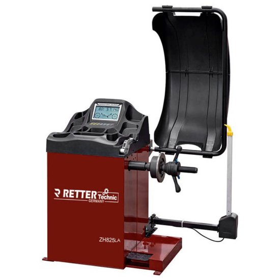 Automatischer & kleiner LCD-Bildschirm Pedalbremse und Linealkopf aus Aluminium Maximales Radgewicht: 65 kg Felgendurchmesser: 10