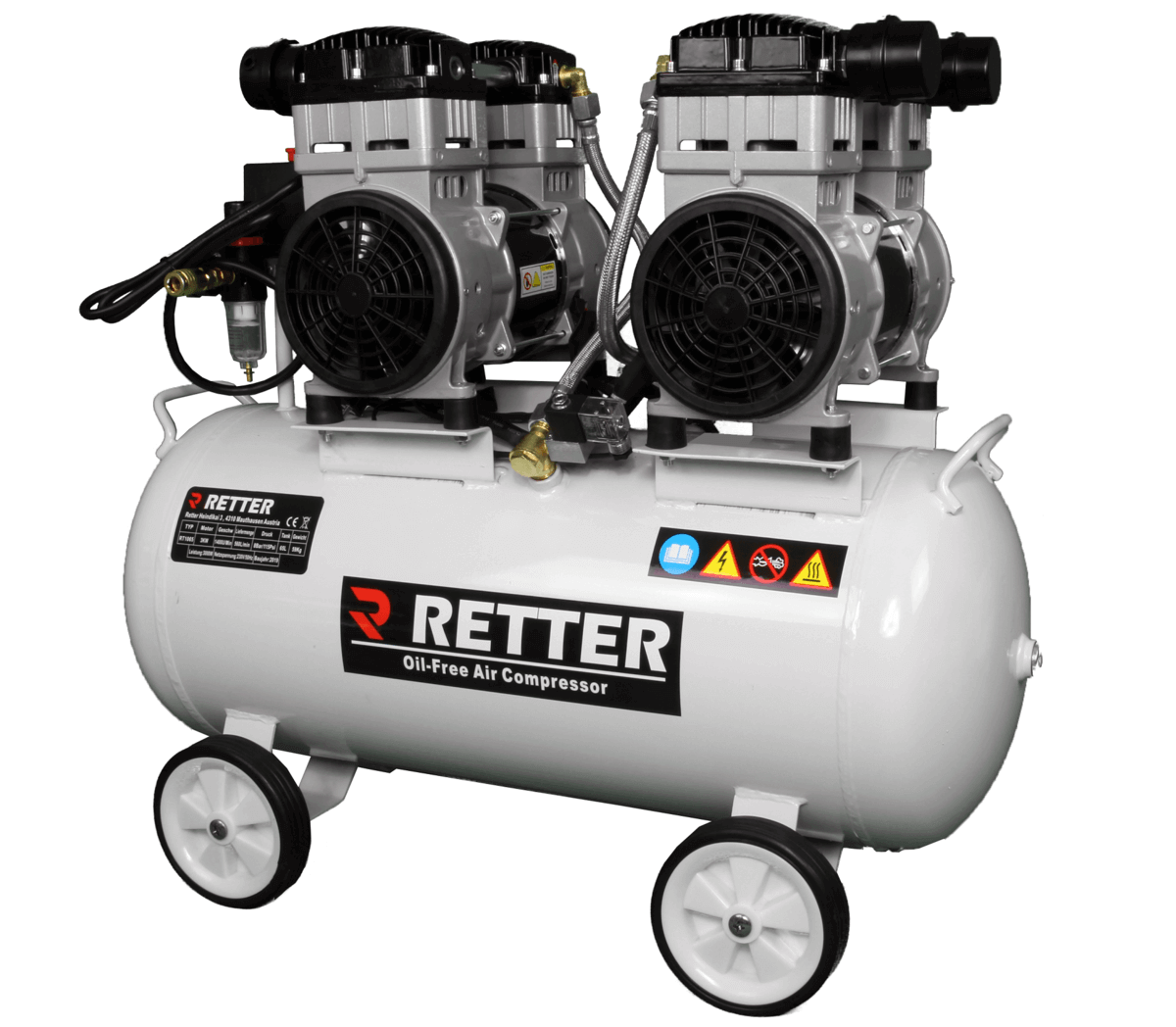 RETTER RT1065 Silent Flüster Kompressor 65L Ölfrei