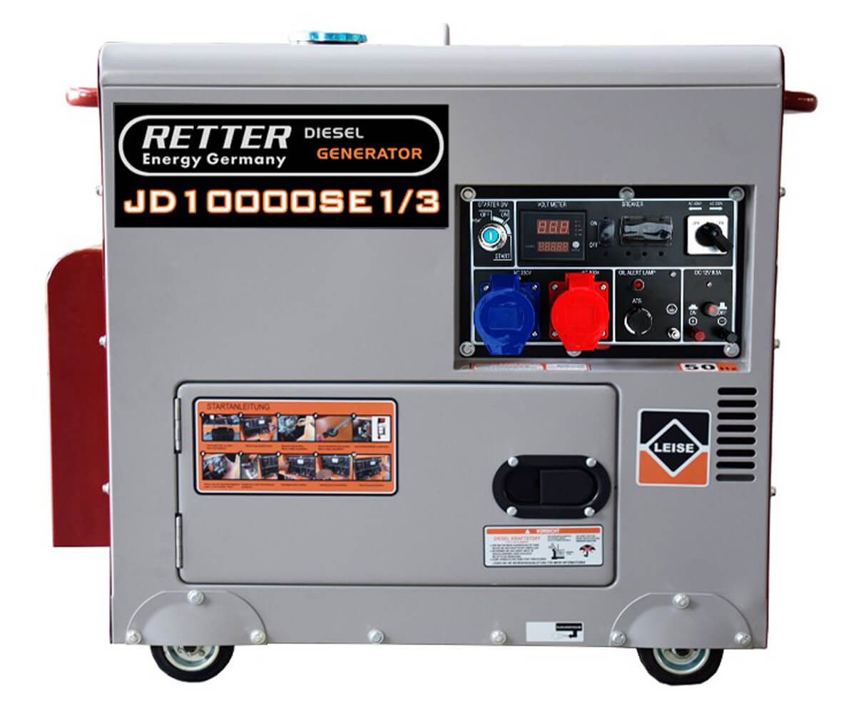 Diesel Notstromaggregat FULLPOWER 6,0 KW 7,5 KVA 230V / 400V