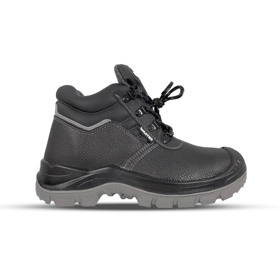 WARTER HIGHSAFE Sicherheitsschuhe S3 – Knöchelhoch, Leder, Wasserdicht, Rutschfest SRC, ESD – EN ISO 20345