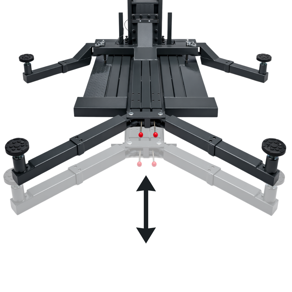 RETTER Ein-Säulen-Hebebühne RTH-1300 Ultraflach - 3.0 t Mobile RETTER Hebebühne