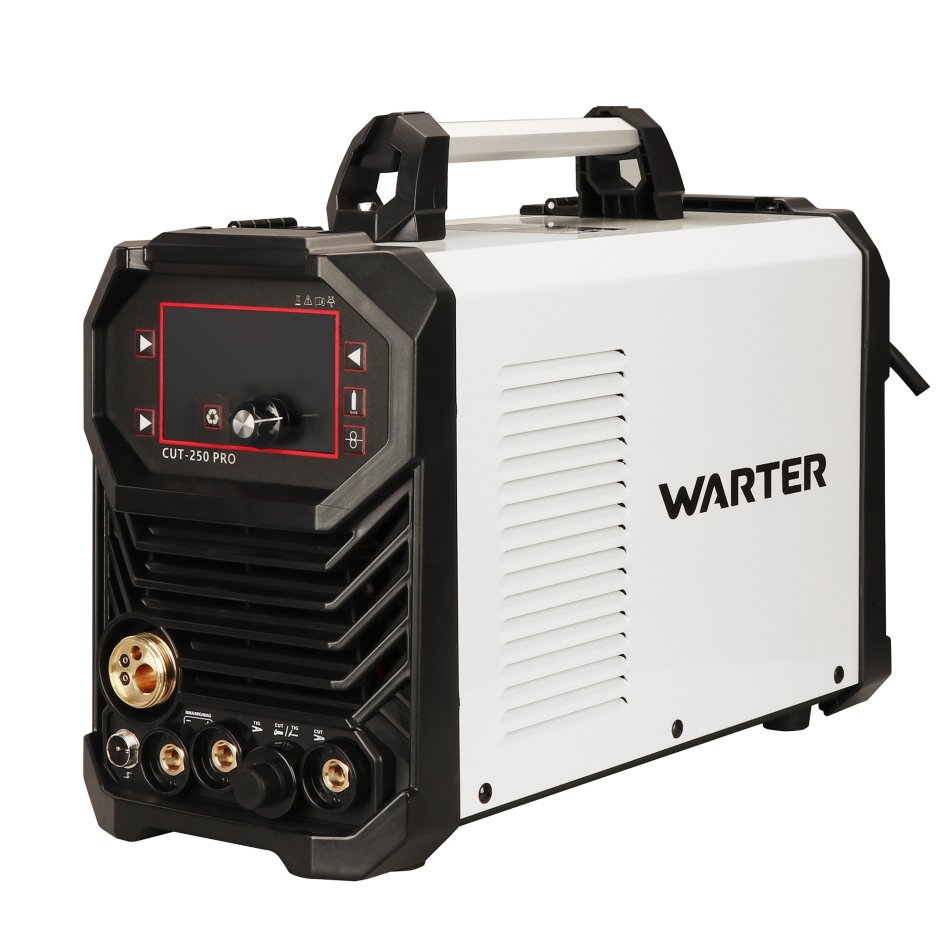 WARTER CUT-250 PRO Kompaktes 4-in-1 Multifunktions-Invertergerät für WIG, MIG/MAG, MMA & Plasma CUT 200A und 50A Kombigerät mit Plasma-Funktion