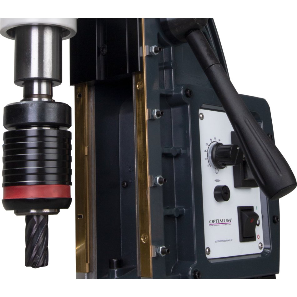 Magnetkernbohrmaschine - 35 mm, automatischer Pinolenvorschub mit Rücklauf | OPTIMUM - DM 35PF